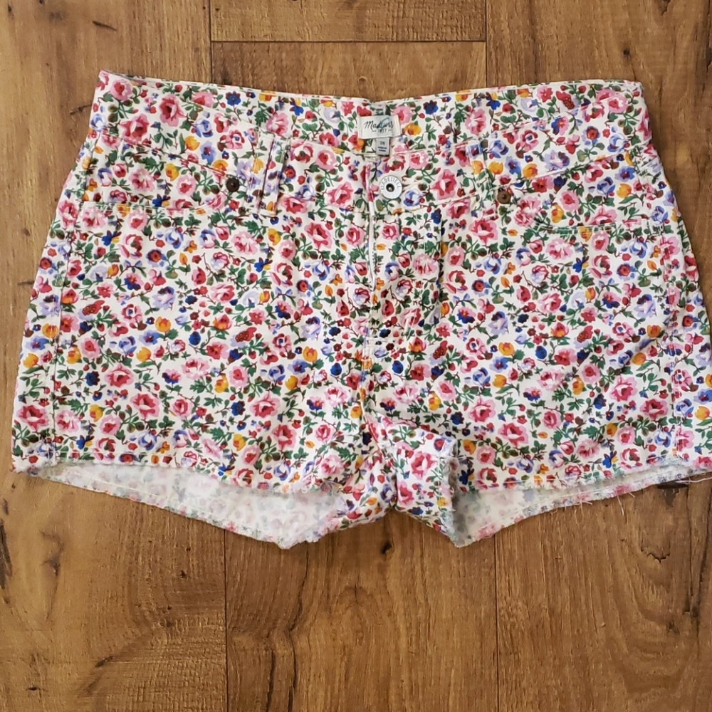 Madewell floral print shorts